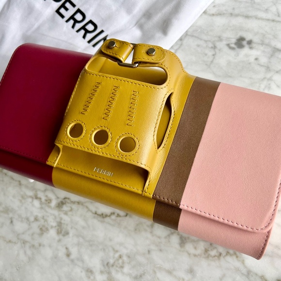 PERRIN PARIS Le Cabriolet Glove Clutch Purse - Muliti-coloured STATEMENT PIECE! - Picture 1 of 17
